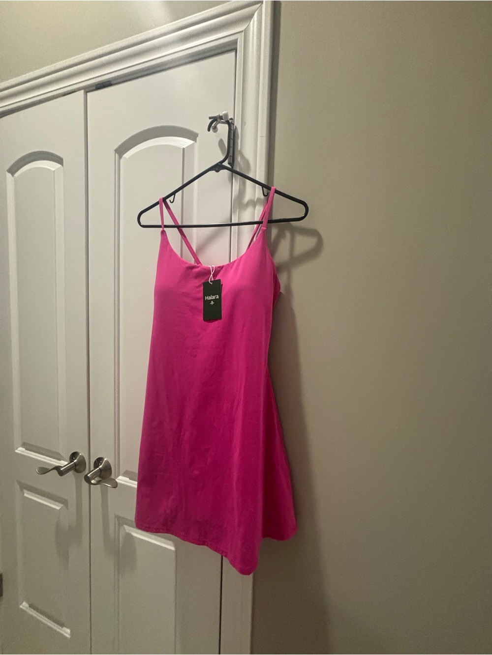 HALARA Hot Pink Slip Tank Dress